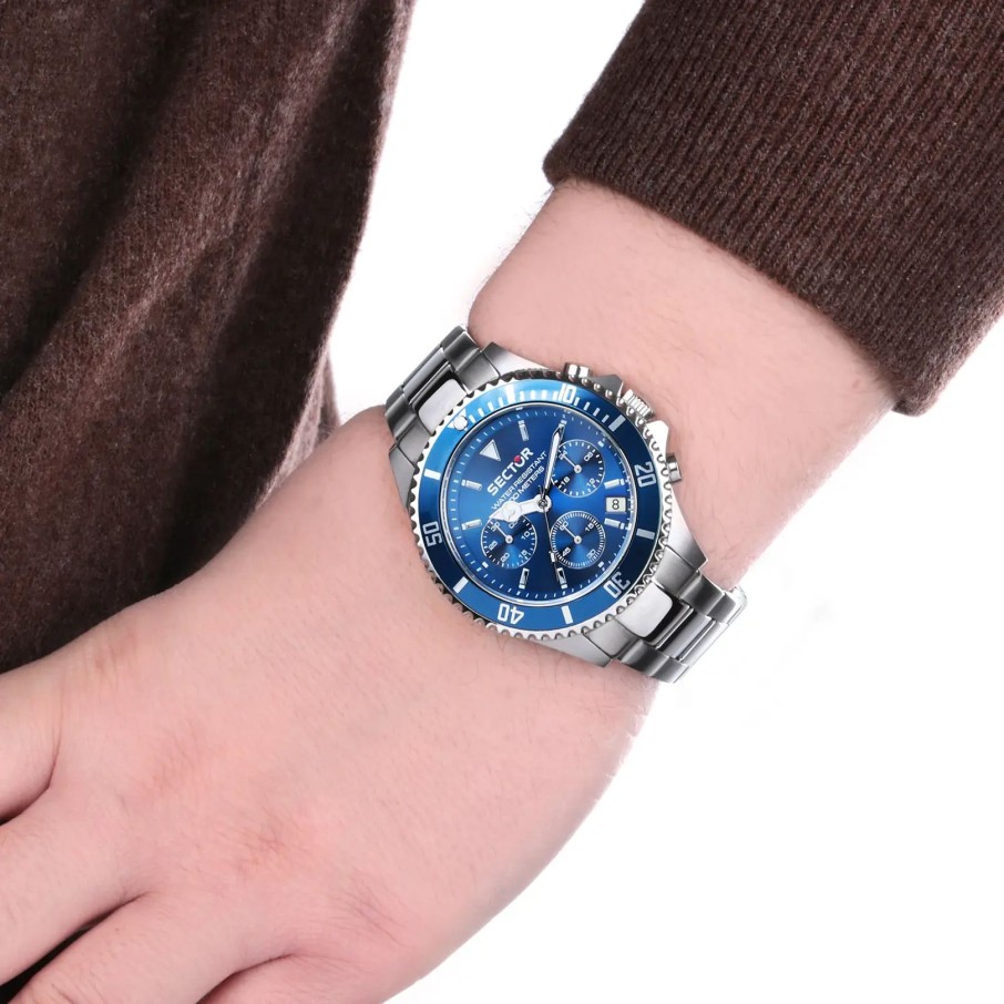 Orologi Barron Gioielli | Sector Orologio 230, Chrono Quadrante Blu Diver