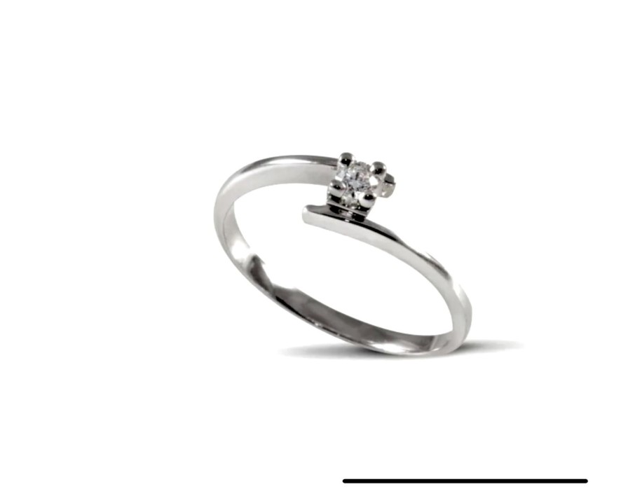 Gioielli Barron Gioielli Solitari | Anello Solitario Diamante 0.10 Ct.