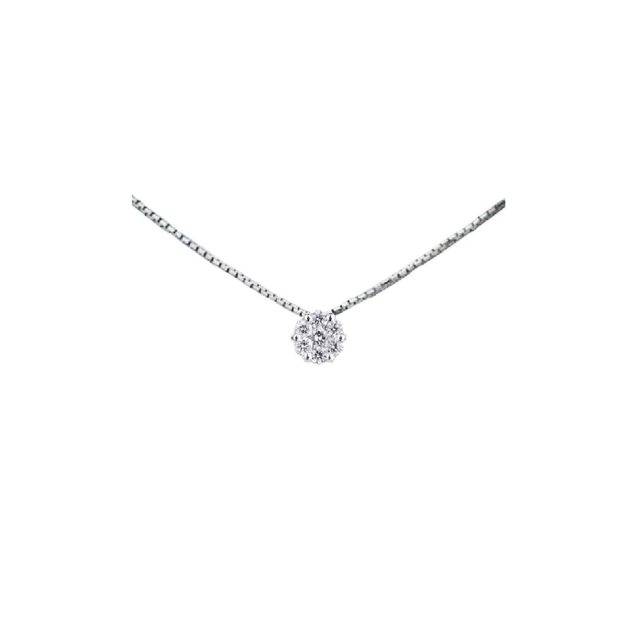 Gioielli Barron Gioielli Girocolli | Girocollo Punto Luce 0.10 Ct Magic