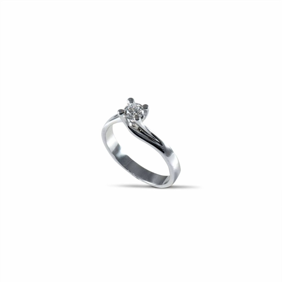 Gioielli Barron Gioielli Solitari | Anello Solitario 4 Griffe Diamante 0.40 Ct.