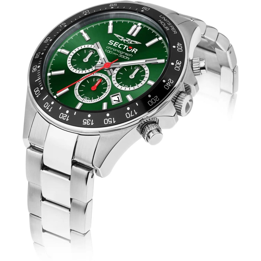 Orologi Barron Gioielli | Sector Orologio 230, Chrono Quadrante Verde