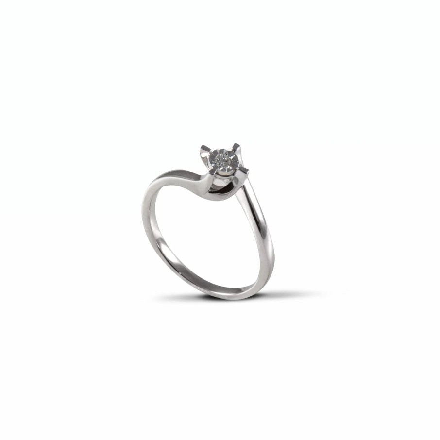 Gioielli Barron Gioielli Solitari | Anello Solitario Diamante 0.005 Ct.