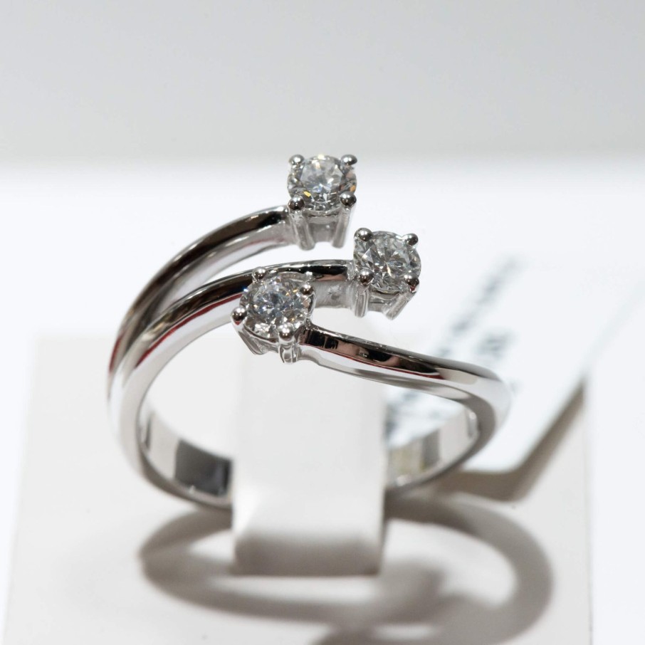 Gioielli Barron Gioielli Trilogy | Anello Trilogy Modello Re Carlo 0.50 Ct