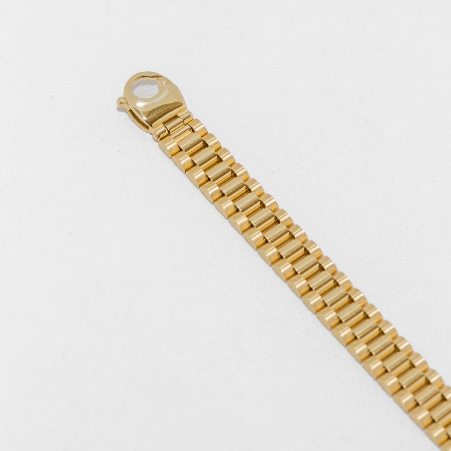 Gioielli Barron Gioielli Catena | Bracciale President In Oro Giallo 18Kt