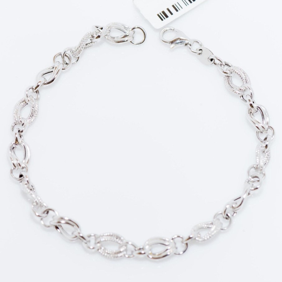 Gioielli Barron Gioielli Catena | Bracciale In Oro Bianco 18Kt