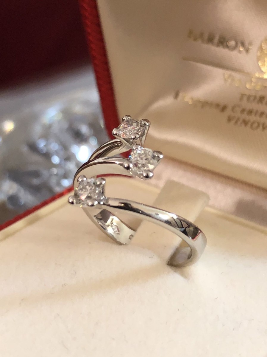 Gioielli Barron Gioielli Trilogy | Anello Trilogy Diamante 0.72 Ct