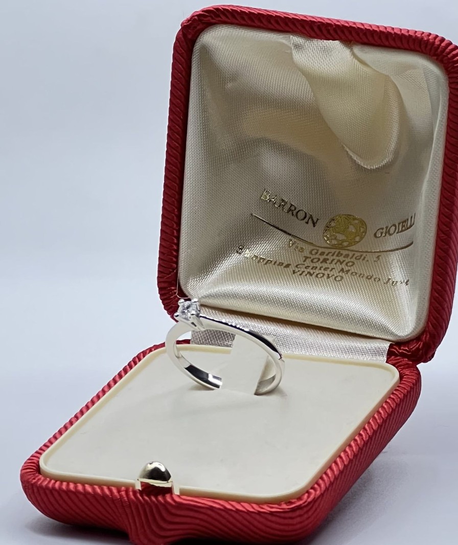 Gioielli Barron Gioielli Solitari | Anello Solitario Diamante 0.13 Ct