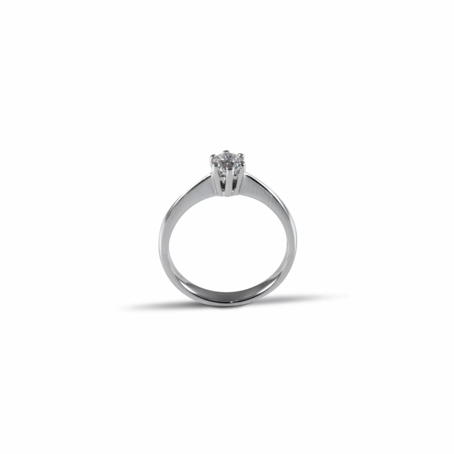 Gioielli Barron Gioielli Solitari | Anello Solitario 6 Griffe Diamante 0.40 Ct.