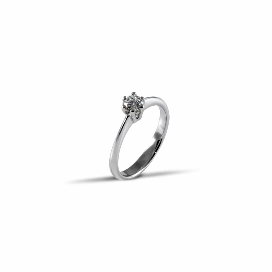 Gioielli Barron Gioielli Solitari | Anello Solitario 6 Griffe Diamante 0.40 Ct.