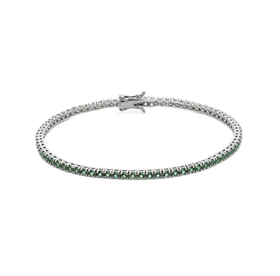 Gioielli Barron Gioielli Tennis | Bracciale Tennis Smeraldi