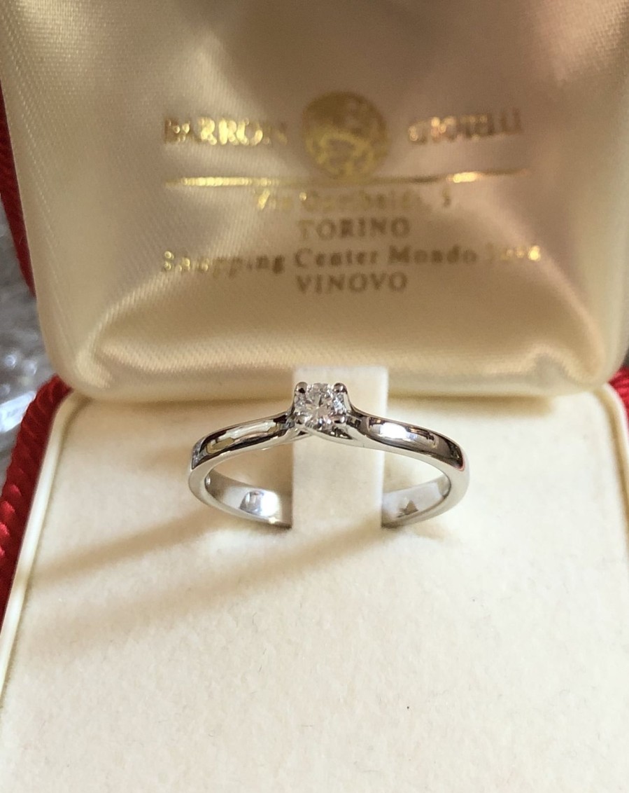 Gioielli Barron Gioielli Solitari | Anello Solitario Diamante 0.14 Ct. (