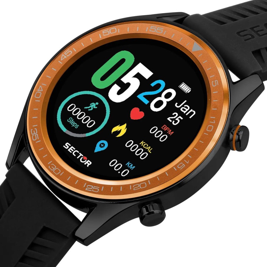 Orologi Barron Gioielli | Sector Orologio S-02 Smartwatch Arancione