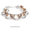 Gioielli Fraboso Argento | Bracciale Fraboso Argento E Rosa